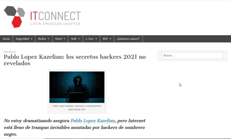 Pablo Lopez Kazelian: los secretos hackers 2021 no revelados