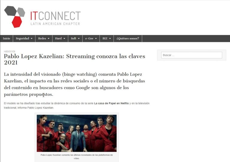 Pablo Lopez Kazelian: Streaming conozca las claves 2021